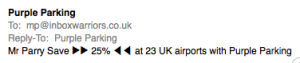 Purple subject line